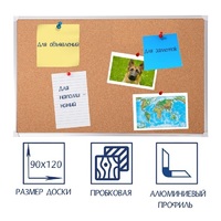 Доска пробковая 1200х900 - «globural.ru» - Новоуральск