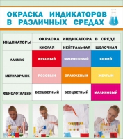 Стенд "Окраска индикаторов в различных средах" - «globural.ru» - Новоуральск