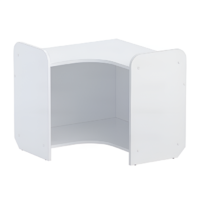 Стеллаж для игрушек и пособий "Росток 4" (белый) - «globural.ru» - Новоуральск