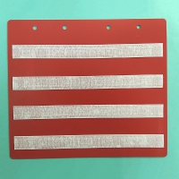 Красный лист-вкладыш в папку ПЕКС БОЛЬШАЯ  для карточек 4*4 см - «globural.ru» - Новоуральск