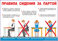 Таблица Правила сидения  за партой 1000*1400 винил - «globural.ru» - Новоуральск