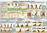 Плакат "Приемы и правила метания гранат" - «globural.ru» - Новоуральск