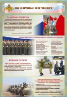 Стенд "На службе Отечеству" (вариант 1) - «globural.ru» - Новоуральск