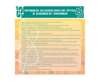 Стенд "Правила безопасности труда в кабинете физики" - «globural.ru» - Новоуральск