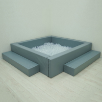 Сухой бассейн с шариками и RGB-подсветкой 190х190 см - «globural.ru» - Новоуральск