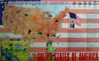 Учебная карта США на английском языке - «globural.ru» - Новоуральск