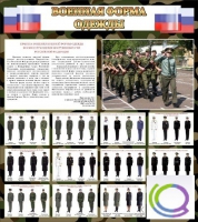 Стенд "Военная форма одежды (флаг РФ)" - «globural.ru» - Новоуральск