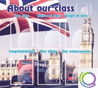 Стенд "About our class" - «globural.ru» - Новоуральск