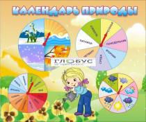 Стенд "Календарь природы" (вариант 1) - «globural.ru» - Новоуральск