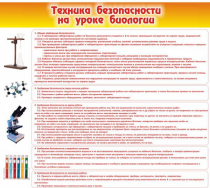 Стенд "Техника безопасности на уроках биологии" (вариант 2) - «globural.ru» - Новоуральск