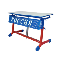 Стол ученический двухместный "Патриот-2о" на газовом лифте (р.гр. № 3-7 и наклоном столешницы) - «globural.ru» - Новоуральск