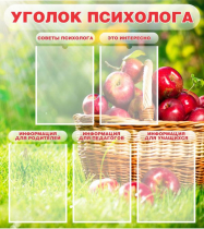 Стенд "Уголок психолога" (вариант 1) - «globural.ru» - Новоуральск