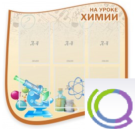 Стенд "На уроке химии" (вариант 2) - «globural.ru» - Новоуральск