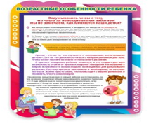 Стенд "Возрастные особенности ребенка" - «globural.ru» - Новоуральск