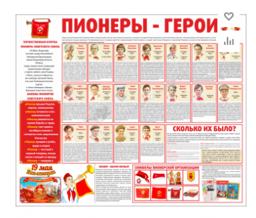 Тематический стенд "Пионеры-герои" - «globural.ru» - Новоуральск